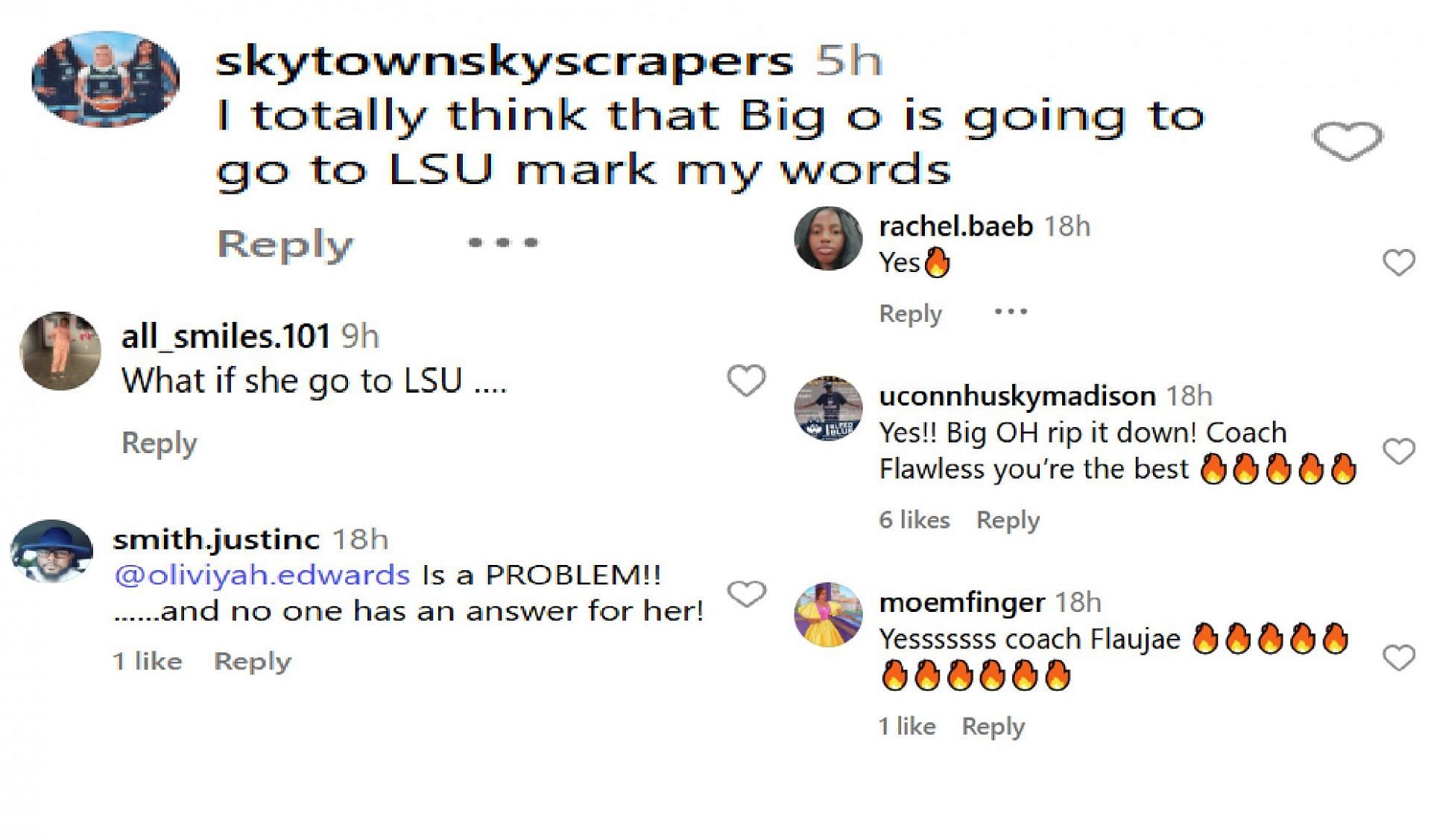 Fans react to possible connection between Oliviyah Edwards amd Flau'jae Johnson